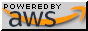 88x31 pixel button claiming the server hosting the website uses AWS.